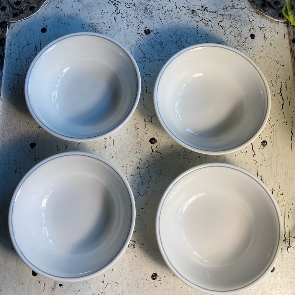 4 Corelle Ribbon Bouquet, Solitaire 18 oz Cereal Bowls